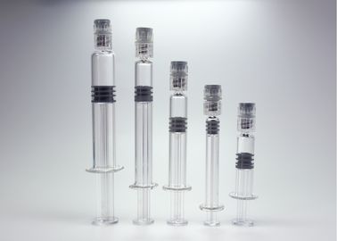 Prefilled Glas-nicht Nadel-Spritze mit Luer-Verschluss-steifer Schutzkappe
