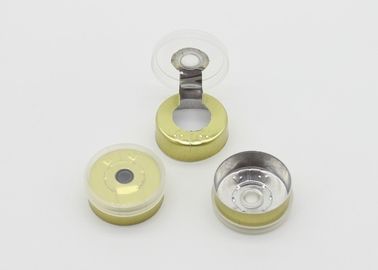 20mm transparente goldene Aluminiumphiolen-Robben, medizinische Aluminiumfalz-Robben